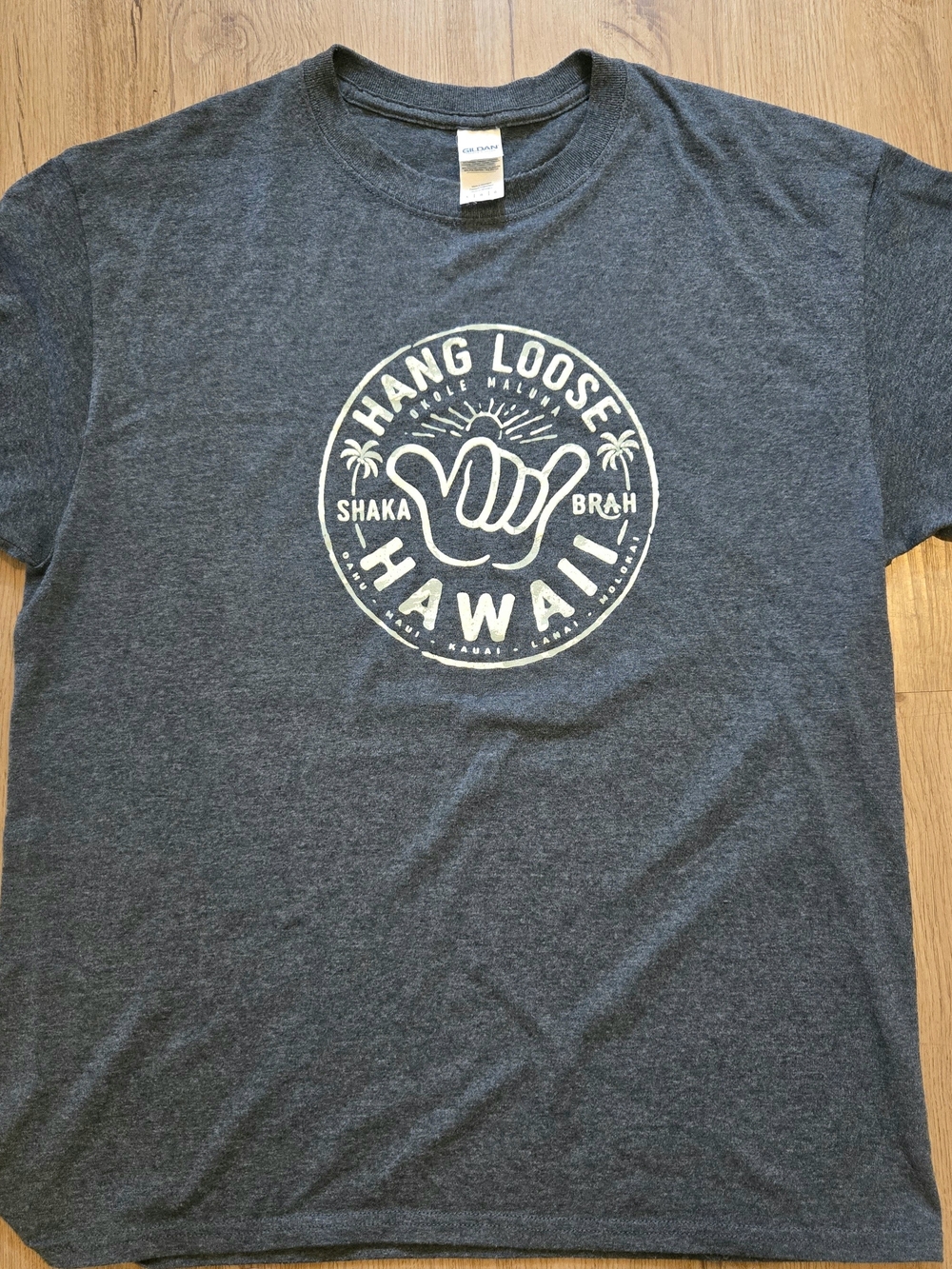 Gildan Heavy Cotton T-Shirt - Dark Heather Gray Lg